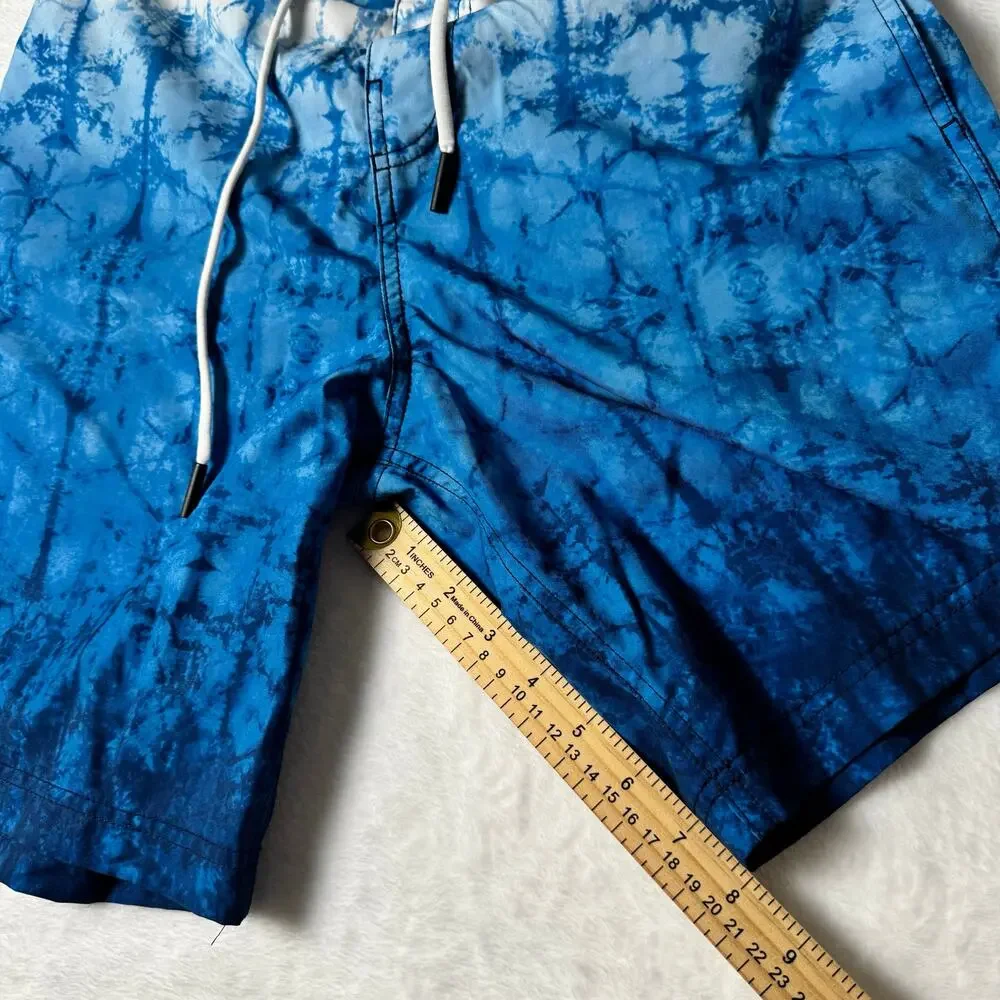 Speedo Blue Swim Trunks Men’s Medium Board Shorts Quick Dry Beach Swimwear